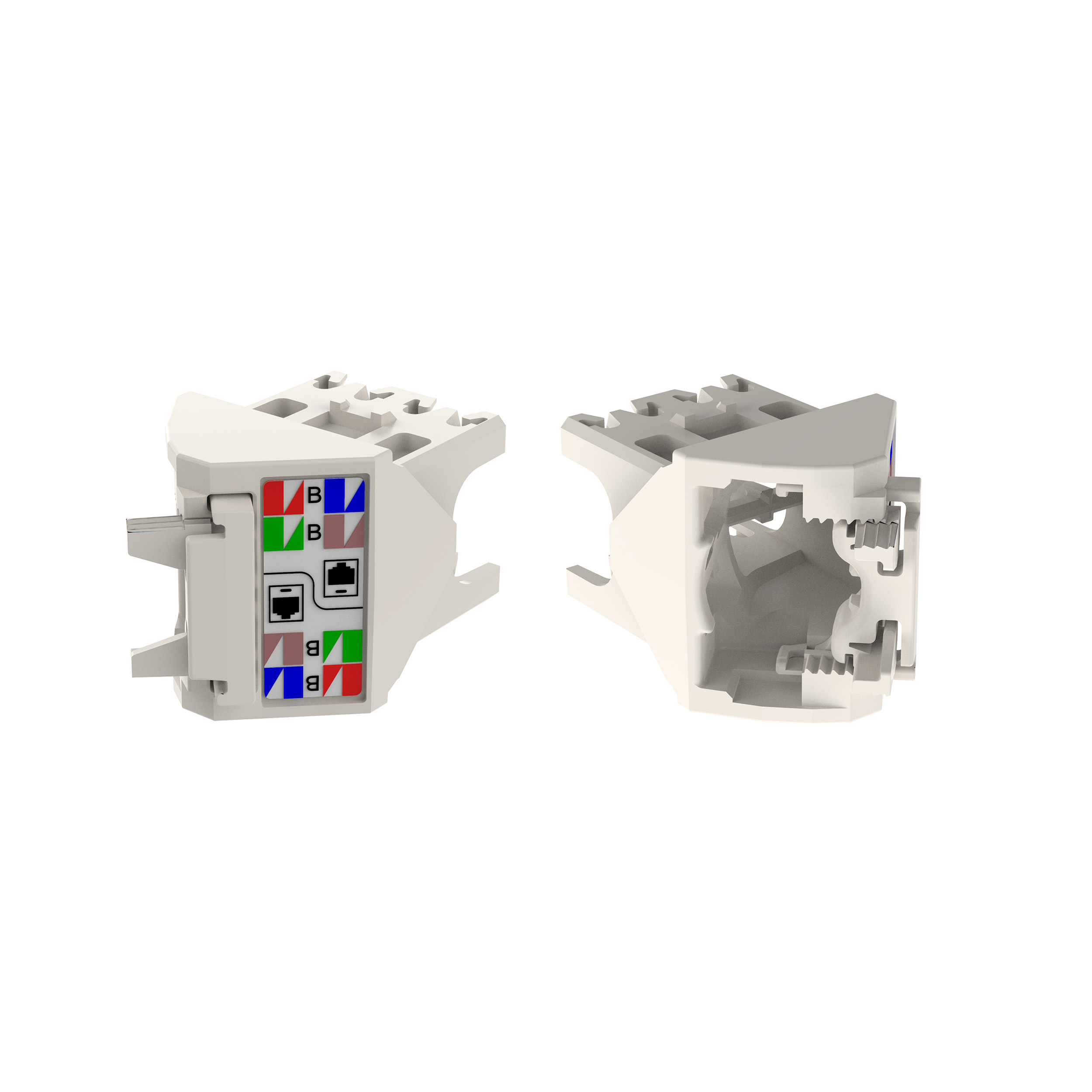 45° Angled Wire Cap for Cat 6 UTP TG Jack