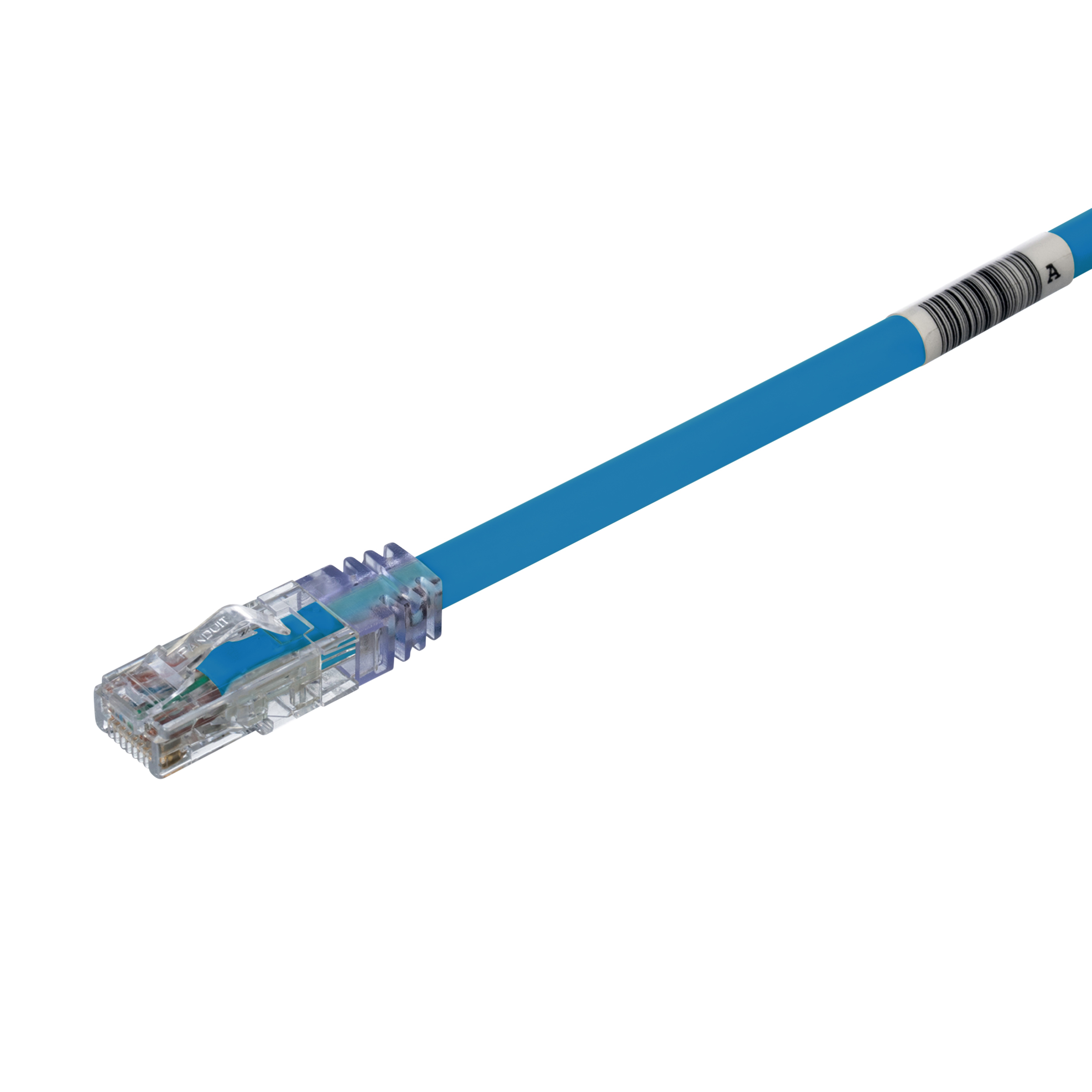 Cat 6A 24 AWG UTP Copper Patch Cord, 10 ft, Blue