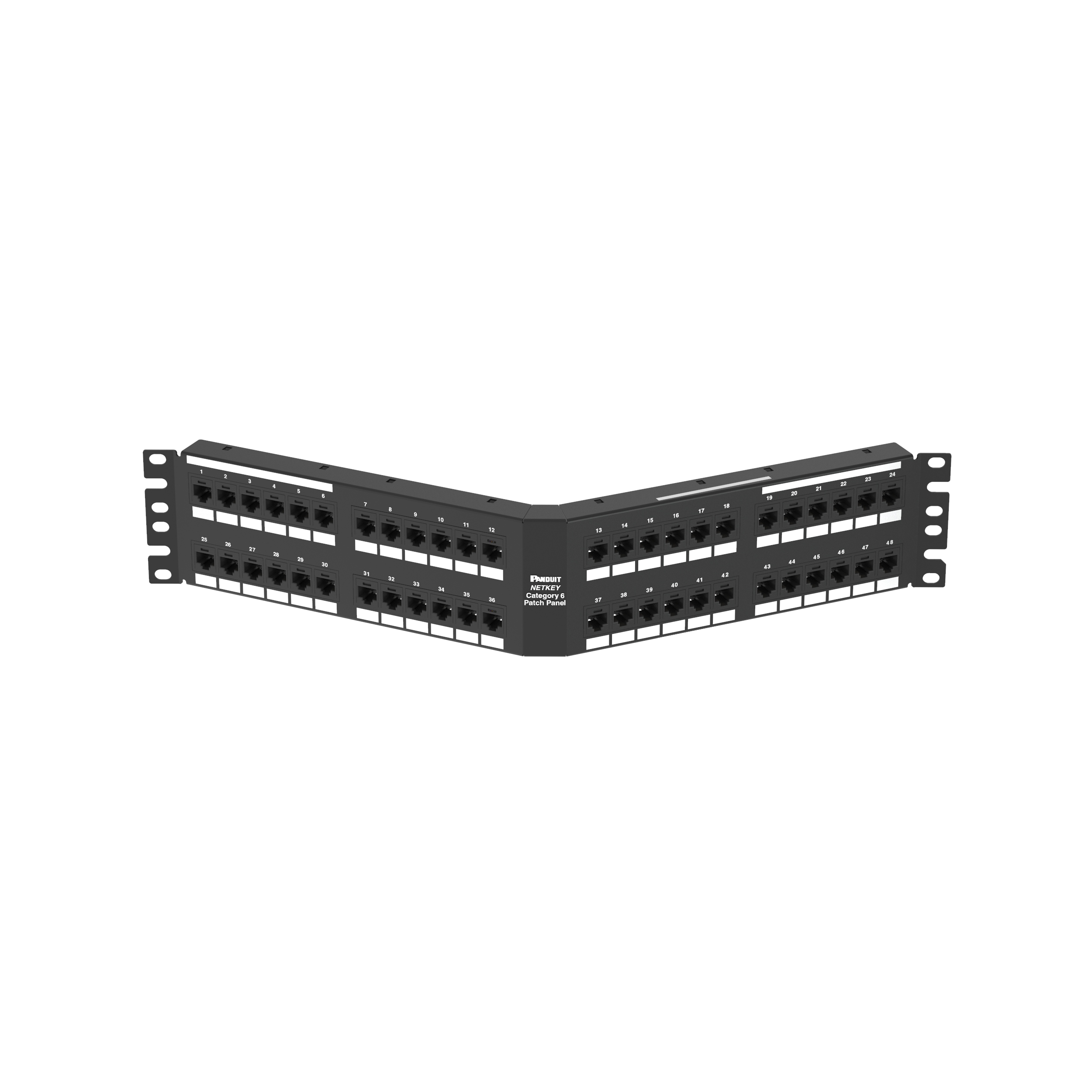 Cat 6 Punchdown Angled Keystone Patch Panel
